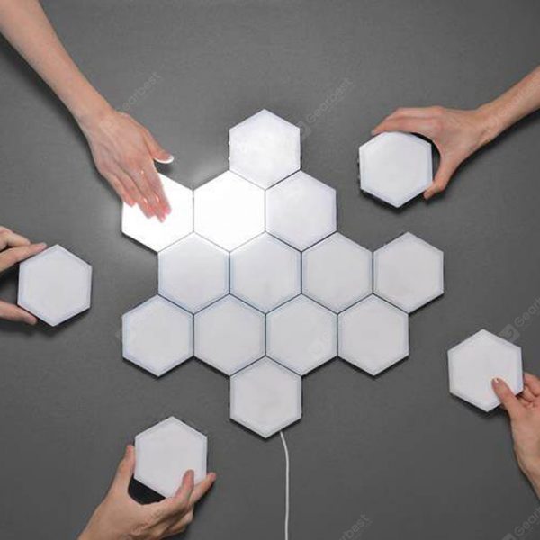 New Quantum Lamp Led Modular Touch Sensitive Lighting Hexagonal Lamps Night Light Magnetic Creative Decoration Wall Lamp