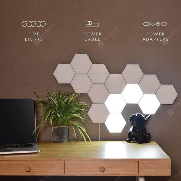 New Quantum Lamp Led Modular Touch Sensitive Lighting Hexagonal Lamps Night Light Magnetic Creative Decoration Wall Lamp