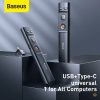 Baseus Wireless Presenter Pen 2.4Ghz USB C Adapter Handheld Remote Control Pointer Red Pen PPT Power Point Presentation Pointer