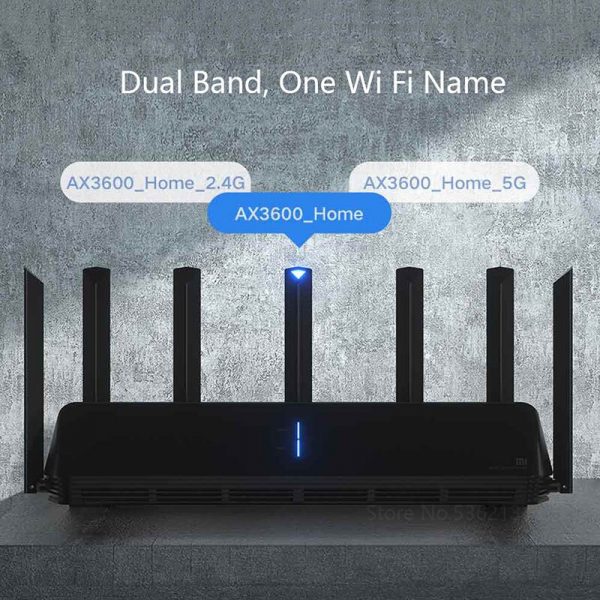 Xiaomi AIoT Wireless Router 6 AX3600 2.4GHz 5GHz WiFi Repeater 2976Mbps Dual Antennas 512MB RAM 6 Network Extender APP Control