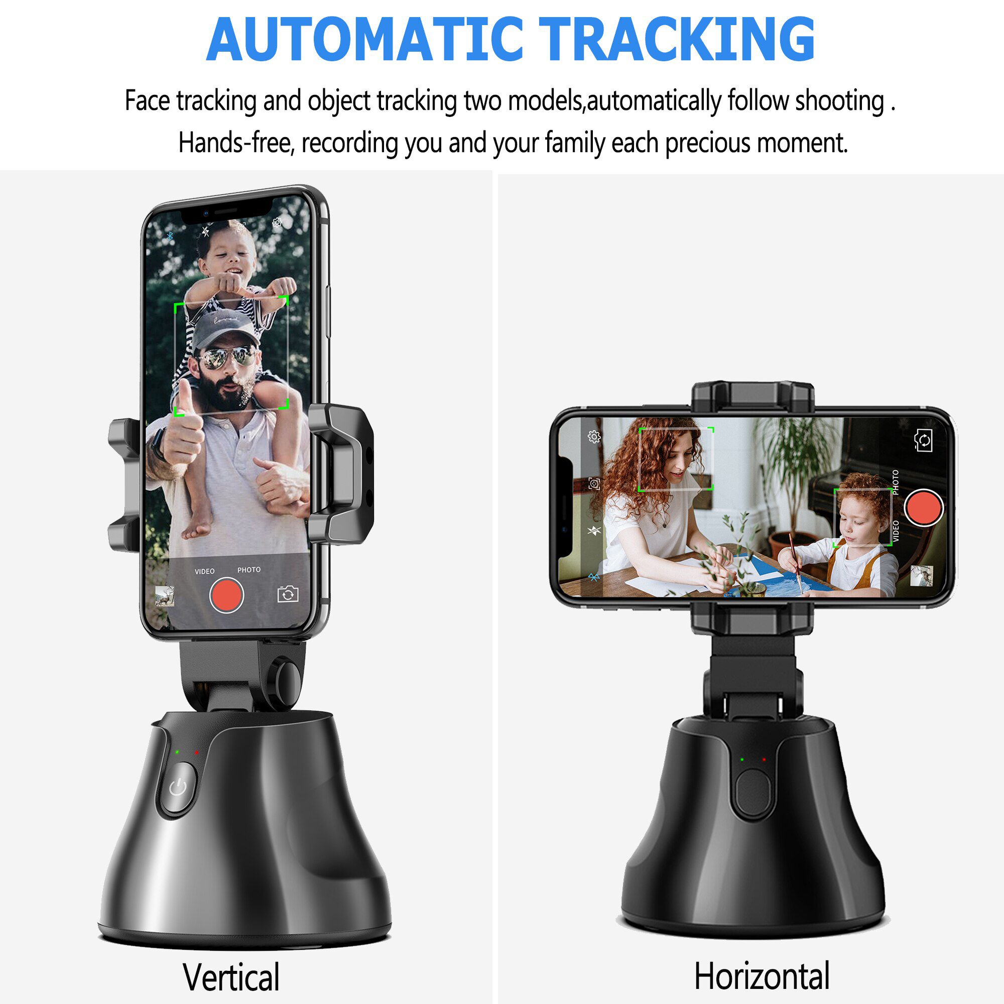 APAI GENIE Face Tracking Camera Smart Shooting Selfie Stick 360 ...