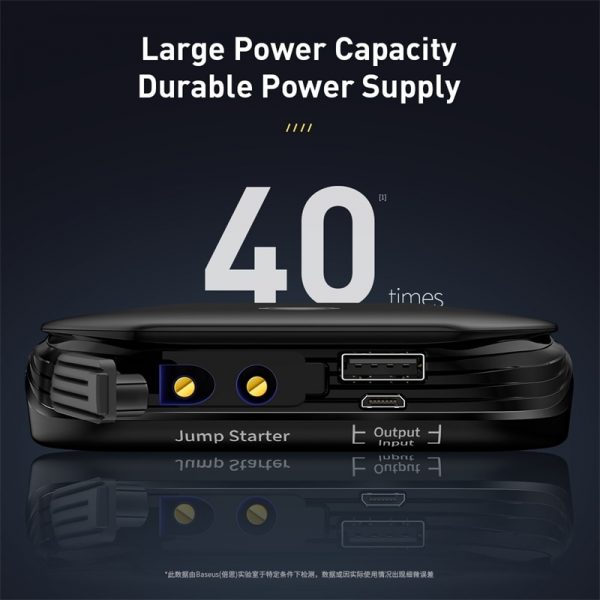Baseus Car Jump Starter Power Bank Emergency Battery Car Starting Jumpstarter Auto Launcher Portable Car Emergency Booster 800A