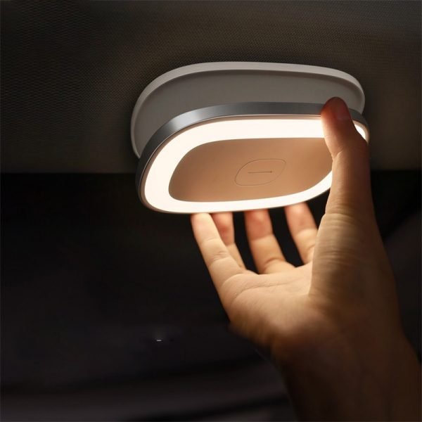 Baseus Touch Senor Led Night Light Car Roof Light Ceiling Magnet Lamp Automobile Car Interior Reading Light Home USB Charging