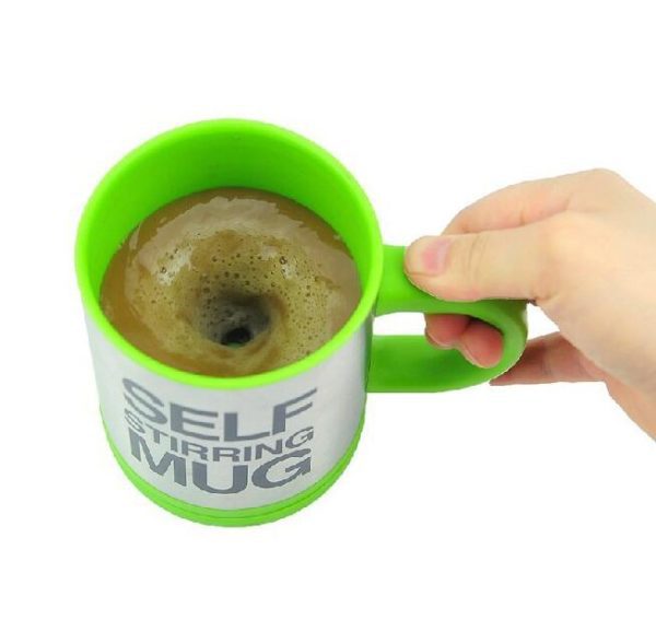 5 Colors Lazy Tazas Self Stirring Mug Coffee Cup Smart Stainless Steel Mugs Copos Inox Tea 1