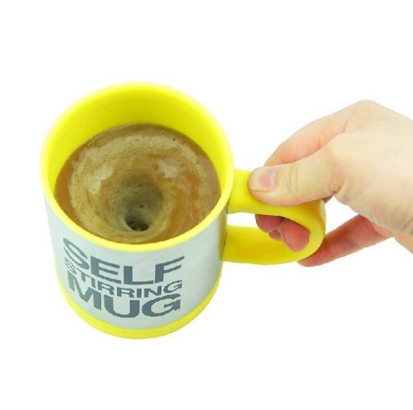 5 Colors Lazy Tazas Self Stirring Mug Coffee Cup Smart Stainless Steel Mugs Copos Inox Tea 2