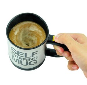 5 Colors Lazy Tazas Self Stirring Mug Coffee Cup Smart Stainless Steel Mugs Copos Inox Tea