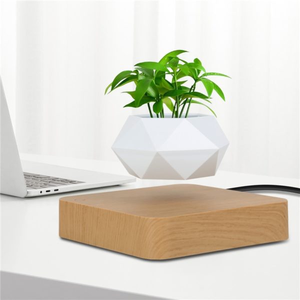 Levitating Air Bonsai Pot Rotation Flower Pot Planters Magnetic Suspension Floating Pot Potted Plant Home Desk 3