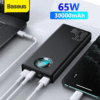 2 Baseus 65W Power Bank 30000mAh USB C PD Quick Charge 30000 Powerbank 1