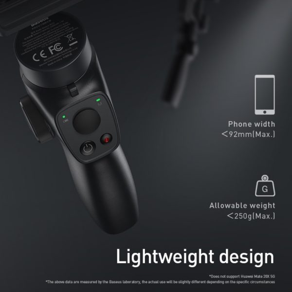 Baseus 3 Axis Handheld Gimbal Wireless Bluetooth Phone Gimbal Stabilizer for iPhone Tripod Gimbal Smartphone Stabilizer 1