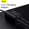 Baseus 65W GaN Charger Desktop Laptop Fast Charger 4 in 1 Adaptor For iPhone 13 12 2