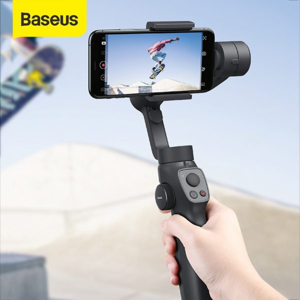 Baseus Handheld Gimbal Stabilizer 3 Axis Wireless Bluetooth Phone Gimbal Holder Auto Motion Tracking foriPhone Action