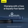 Baseus LED Digital Display 15W Wireless Charger Fast Wireless Charging Pad For iPhone 13 12 11 2