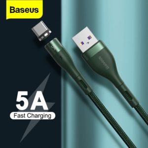 Baseus 5A Magnetic Cable USB C Type C Magnet Charger Cable For Huawei P40 P30 Xiaomi