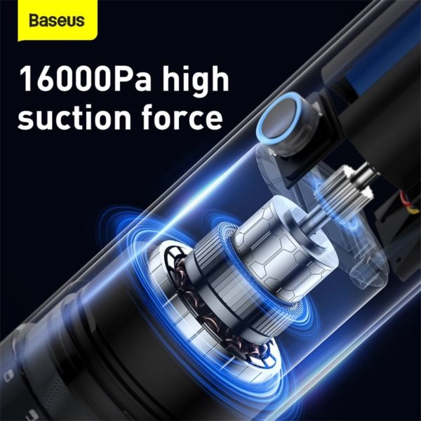 Baseus H5 Handheld Wireless Vacuum Cleaner 16KPa Powerful Suction Home Use Handy Cordless Vacuum Cleaner Portable 2