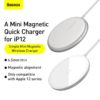 Baseus Mini Magnetic Wireless Charger 15W Qi PD Quick Charging Pad For iPhone 13 12 Pro 1