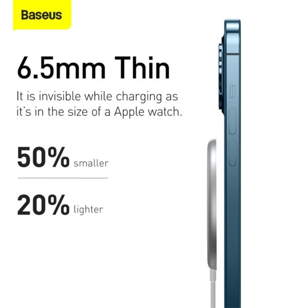 Baseus Mini Magnetic Wireless Charger 15W Qi PD Quick Charging Pad For iPhone 13 12 Pro 2