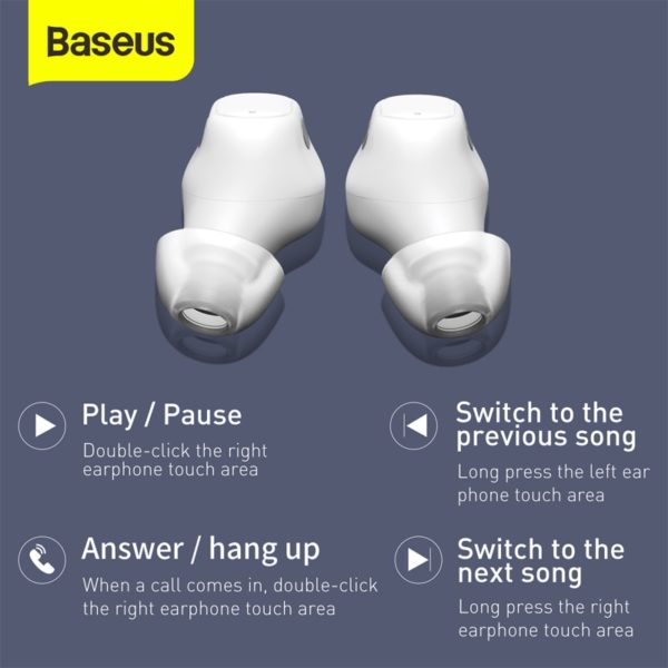 Baseus WM01 Ture Wireless 5 0 Headphones TWS Earphone Noise Reduction Voice Headset Mini True Wireless 2