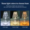 Diamond Table Lamp USB Rechargeable Acrylic Decoration Desk Lamps Bedroom Bedside Bar Crystal Lighting Fixtures Gift 5