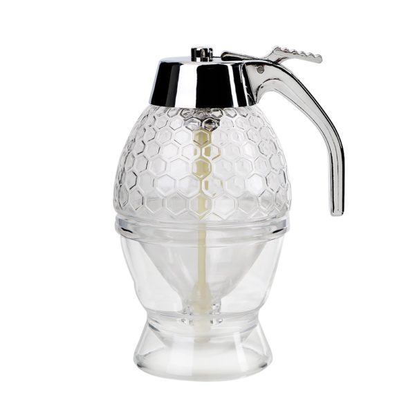 New Juice Syrup Cup Bee Drip Dispenser Kettle Kitchen Accessories Honey Jar Container Storage Pot Stand 2