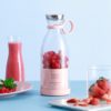 Upgrade 380ml Portable Electric Juicing Cup Built in Battery Wireless Charging Outdoor Mini Fresh Fruit Juicing 5