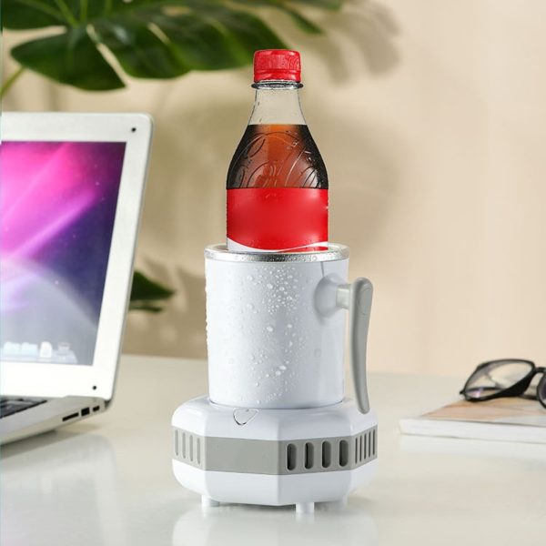 110V Home Office Smart Semiconductor Refrigeration Drink Fast Cooling Cup Cooler 2