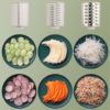 Multifunctional Vegetable Cutter Slicer Rotary Grater Scraping and Slicing Potato Radish Coarse Household Kitchen Tool Items 2