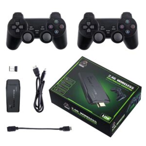 Ewwke M8 Video Game Console 2 4G Double Wireless Controller Game Stick 4K 10000 Games 64GB