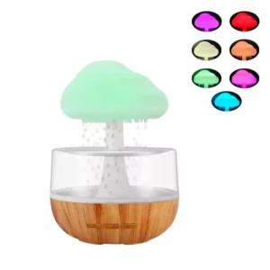 Zen Raining Cloud Night Light Aromatherapy Essential Oil Diffuser Micro Humidifier Desk Fountain Relaxing Mood Water