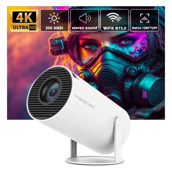 Transpeed Projector 4K Android 11 Dual Wifi6 200 ANSI Allwinner H713 BT5 0 1080P 1280 720P