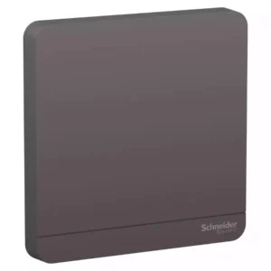 Schneider AvatarOn, blank plate, 1 gang, Dark grey E8330X_DG