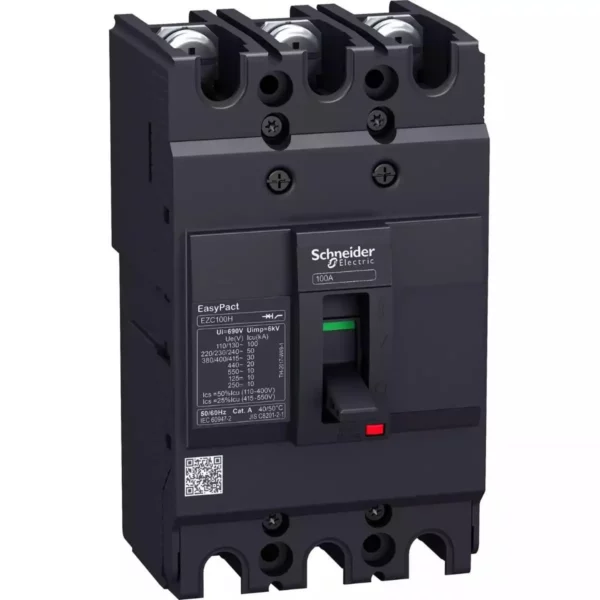 Schneider Circuit breaker Easypact EZC100H - TMD - 50 A - 3 poles 3d