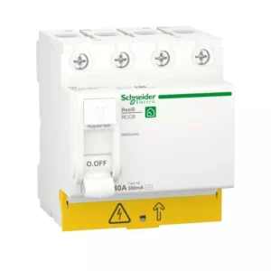 Schneider Residual current circuit breaker (RCCB), Resi9, 4P, 40A, AC type, 300mA