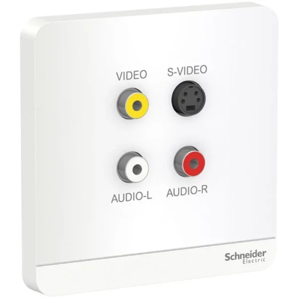 Schneider AvatarOn, data socket, RCA + , white E8331RCA_S_WE
