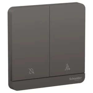 Schneider AvatarOn, 2 switches, 16AX, 250V, 1 way, Dark Grey E8332DMS_DG