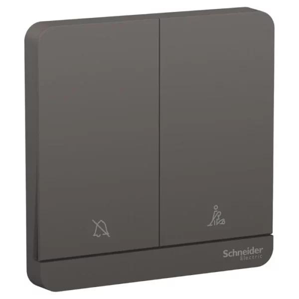 Schneider AvatarOn, 2 switches, 16AX, 250V, 1 way, Dark Grey E8332DMS_DG