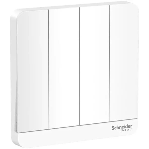 Schneider AvatarOn, 4 switches, 16AX, 250V, 2 way, White E8334L2_WE