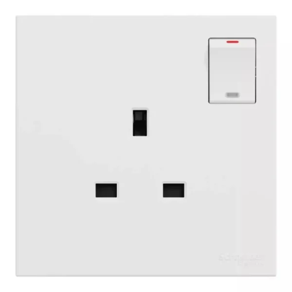 Schneider 13A 250V 1G w_ SW Soc with LED WE E8715N_WE - Image 3