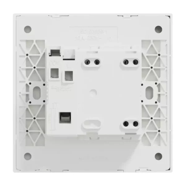 Schneider Bell switch, AvatarOn C, 10A 250V, 1 gang, with illuminated DND & PCU symbol, white E8731BPDM_WE - Image 2