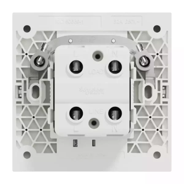 Schneider 45A 250V 1G DP w_ LED WE E8731D45N_WE - Image 2