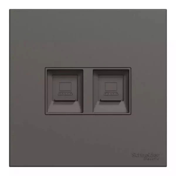 Schneider 2G TEL socket, KS ON SHU WP DG E8732RJS4_DG - Image 3