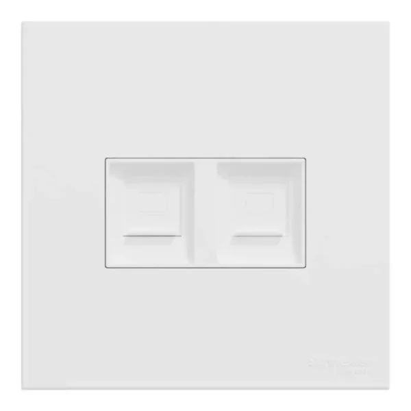 Schneider 2G RJ45 DATA, CAT6, KS ON SHU WP WE E8732RJS6_WE - Image 4