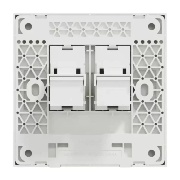 Schneider 2G RJ45 DATA, CAT6, KS ON SHU WP WE E8732RJS6_WE - Image 2
