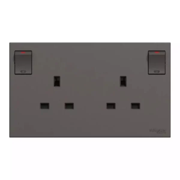 Schneider 13A 250V2G w_ SW Soc with LED DG E87T25N_DG - Image 3