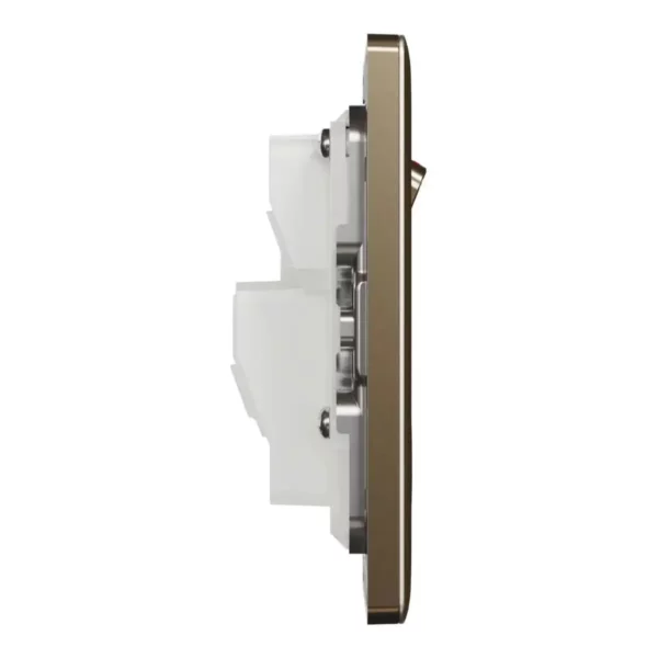 Schneider Switched socket, Unica X, 13A, 250V, 1 gang, with LED, Antique Bronze ,NUX15N_AB - Image 5