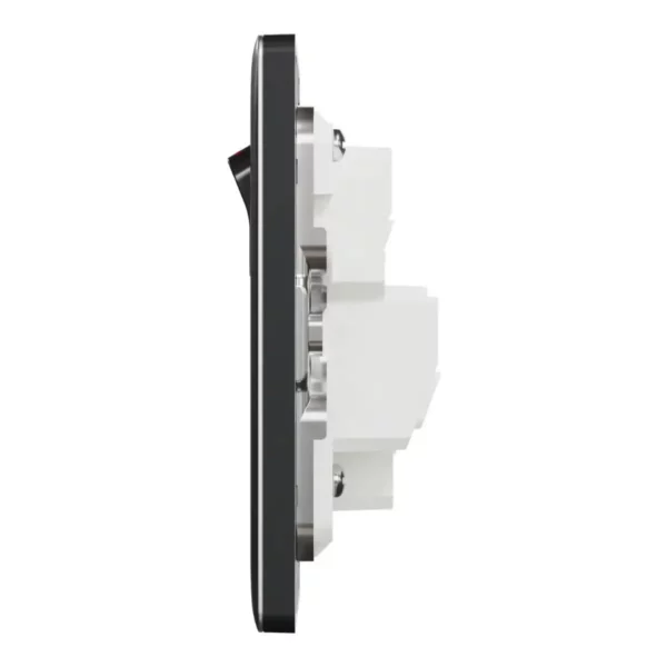 Schneider Switched socket, Unica X, 13A, 250V, 1 gang, Dark Grey ,NUX15_DG - Image 4