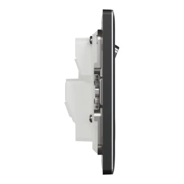 Schneider Switched socket, Unica X, 13A, 250V, 1 gang, Dark Grey ,NUX15_DG - Image 5