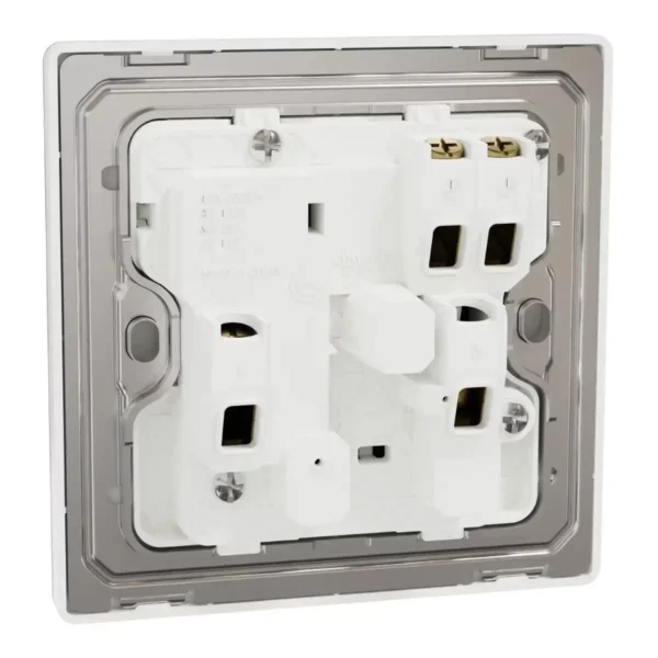Schneider Switched socket, Unica X, 13A, 250V, 1 gang, Painted White ,NUX15_PW - Image 8