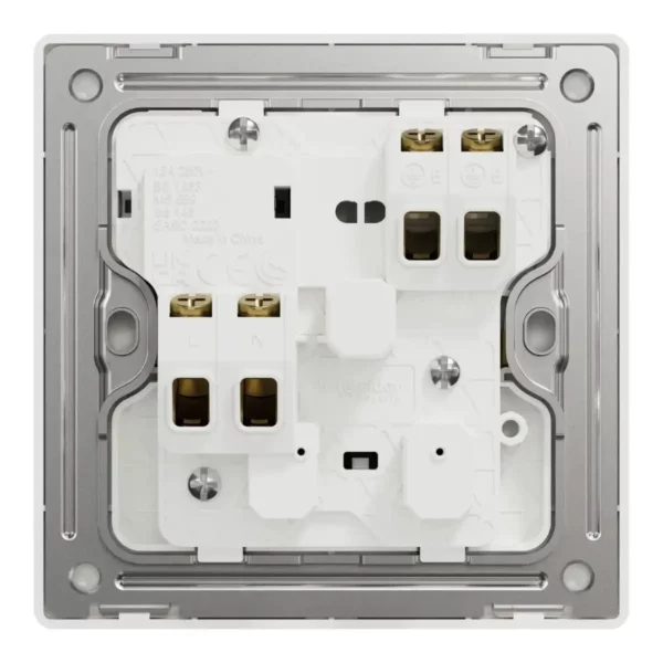 Schneider Switched socket, Unica X, 13A, 250V, 1 gang, 2 pole, Dark Grey ,NUX15D_DG - Image 3