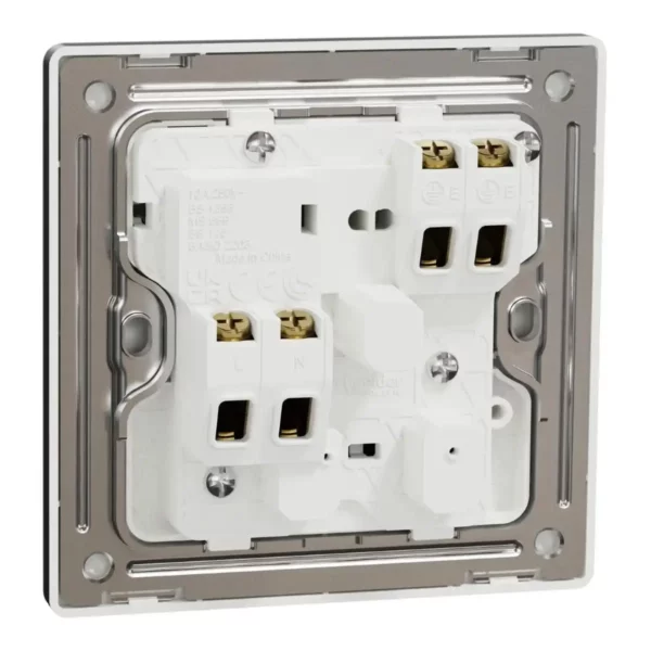Schneider Switched socket, Unica X, 13A, 250V, 1 gang, 2 pole, Dark Grey ,NUX15D_DG - Image 8