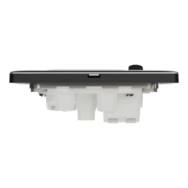 Schneider Switched socket, Unica X, 13A, 250V, 1 gang, 2 pole,Jet Black ,NUX15D_JB - Image 7